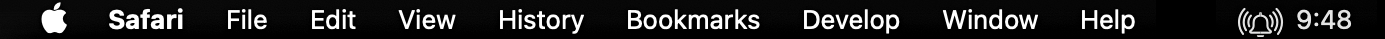 macOS menu bar with the Quick Timer bell showing a running countdown of 9:48