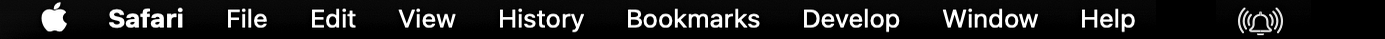 macOS menu bar with the Quick Timer bell icon on the right, idle